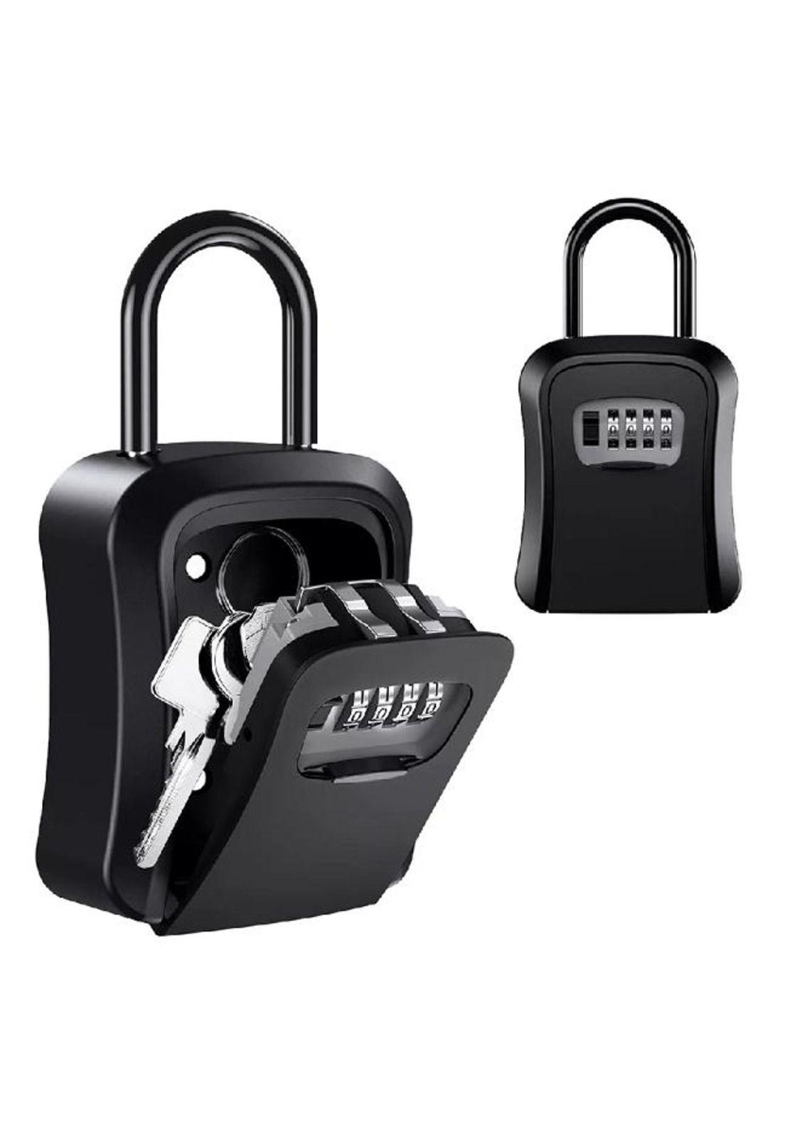 Caja seguridad porta llave candado clave color negro-2
