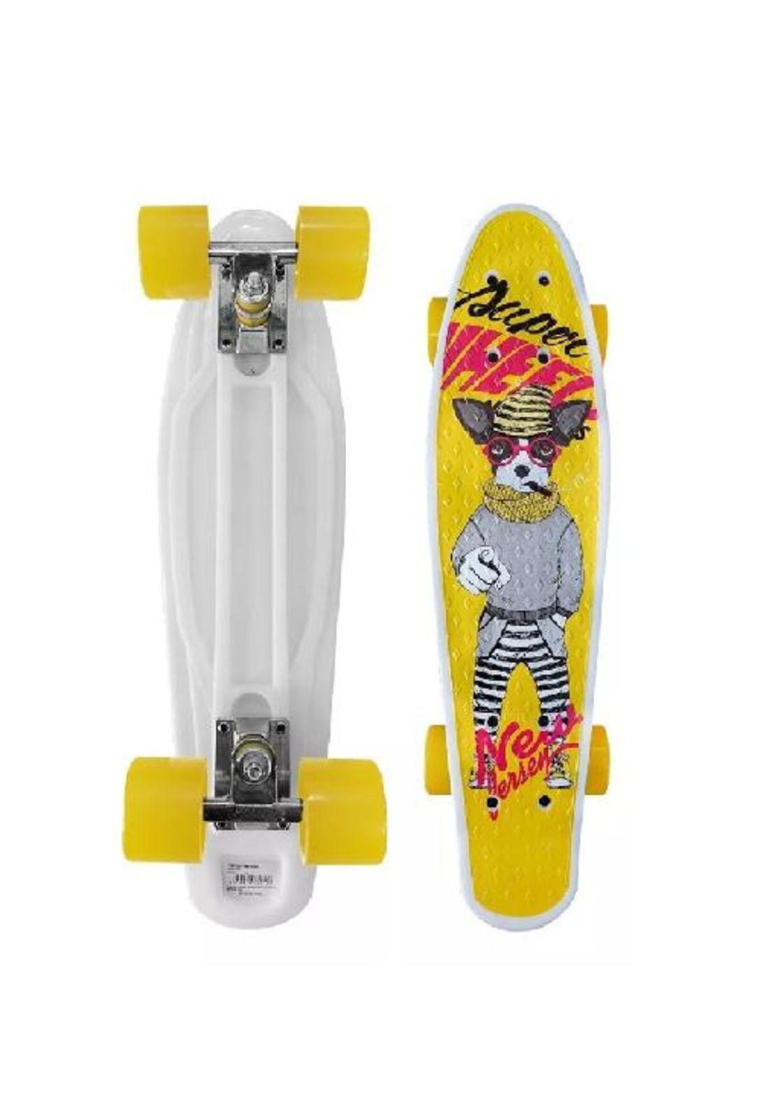 Skate Penny Board patineta Yellow Dog niños / Lhua, amarillo-2