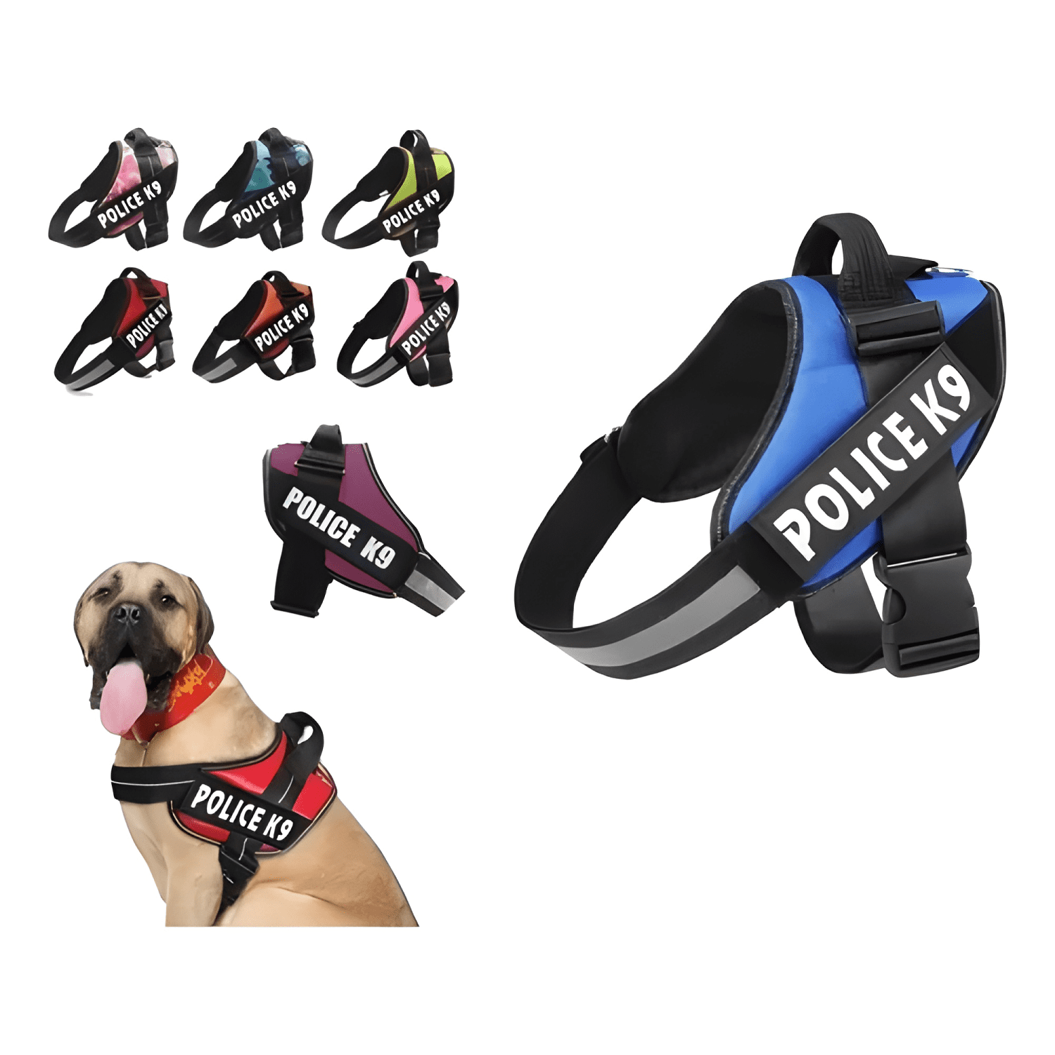 Arnés police K9 reforzado perros medianos grandes m l XL #2-0