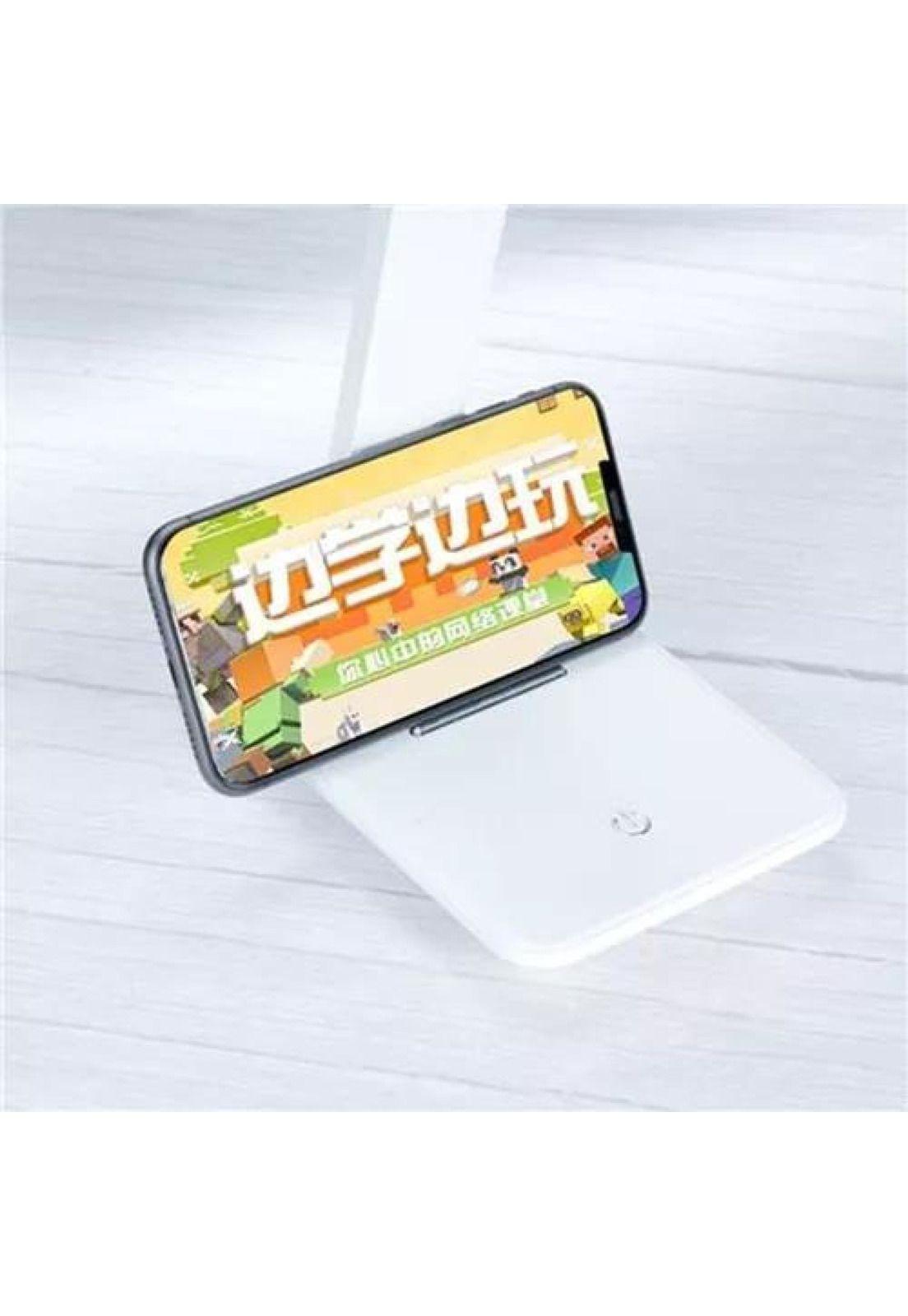 Lámpara táctil para lectura, velador de mesa, escritorio, color blanco-2