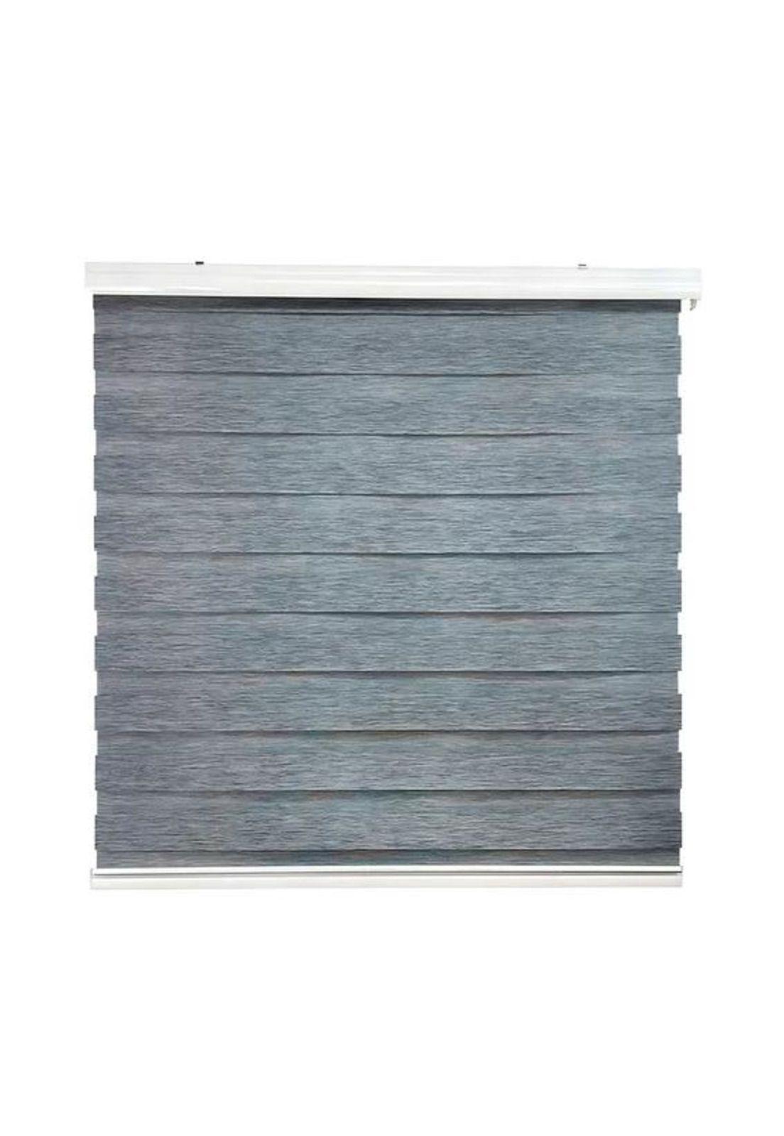 Cortina Roller Duo Zebra Día Noche 150x200cm Gris Jaspeado-0