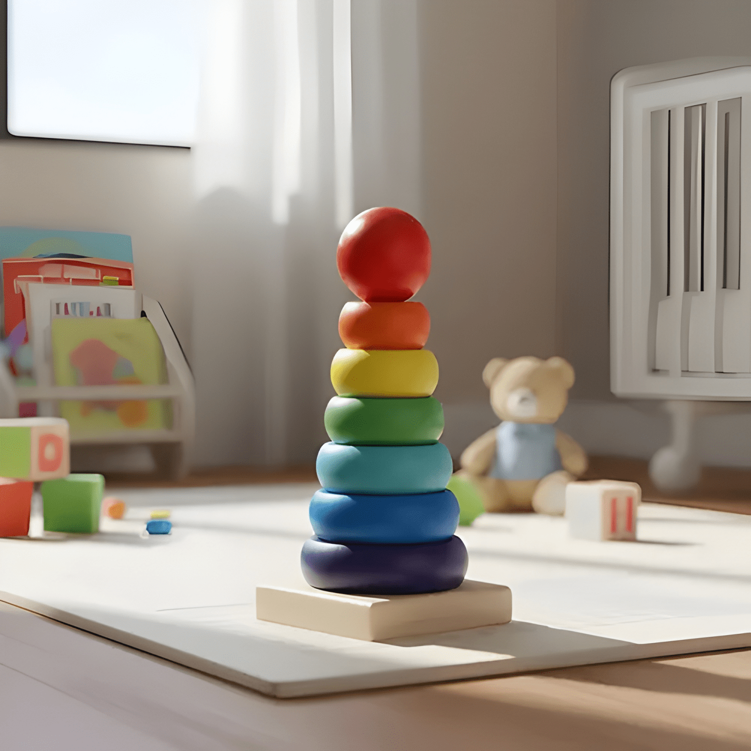 Juguetes aprendizaje de madera didáctico niños bebés #12-3