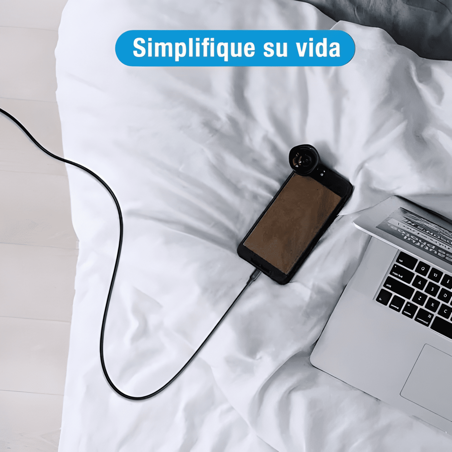 Pack de 10 cables micro v8 carga rápida USB 1 metro-3