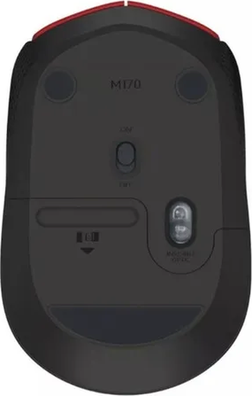 Mouse Logitech M170 inalámbrico rojo/negro-1