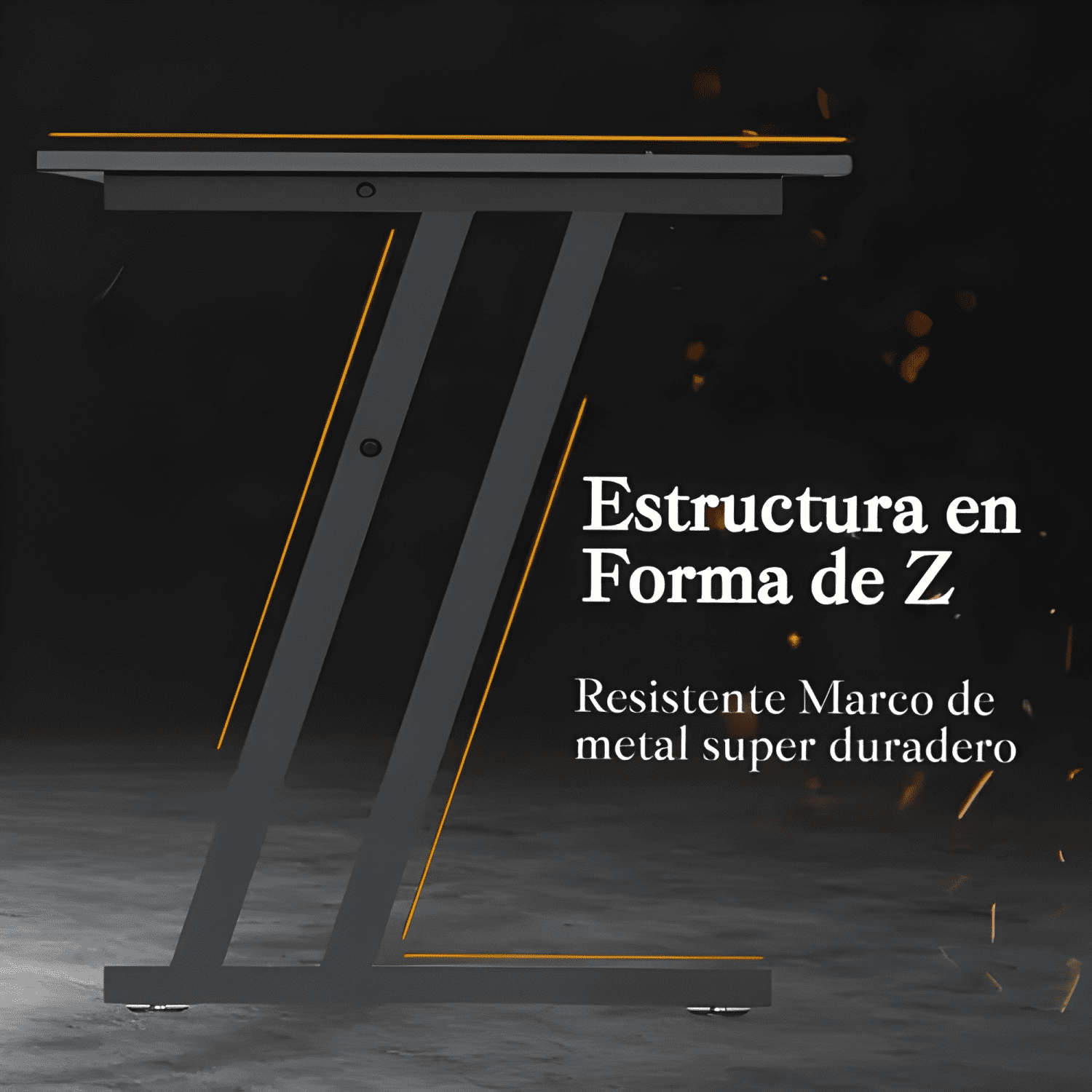 Escritorio esquinero en forma l con estantes 120cm gamer-3