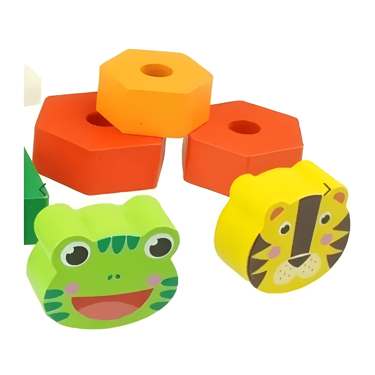 Juguete didáctico torre de encaje animales y figuras niños-3