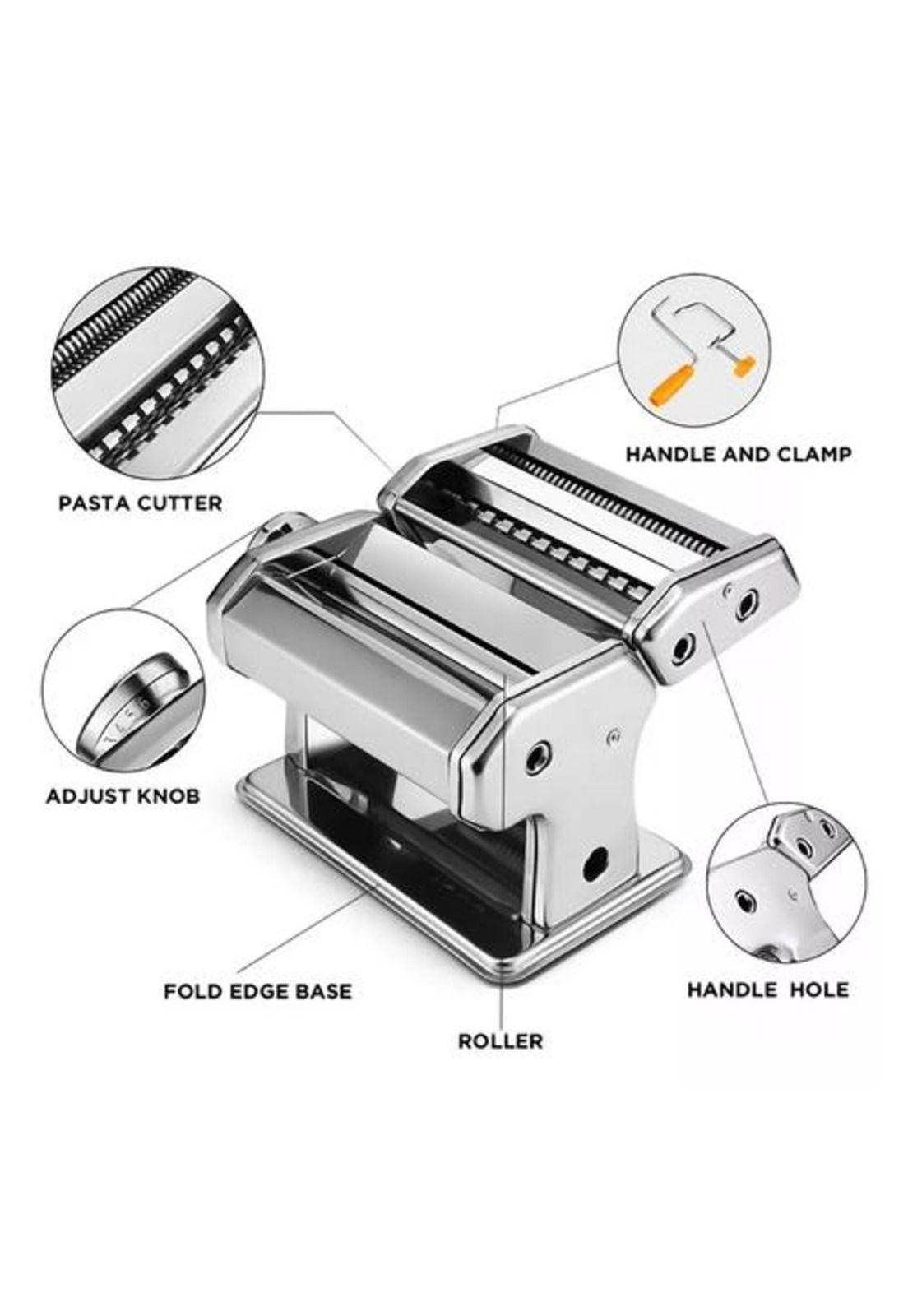 Máquina para hacer pasta spaghetti 3 en 1 color plateado-2
