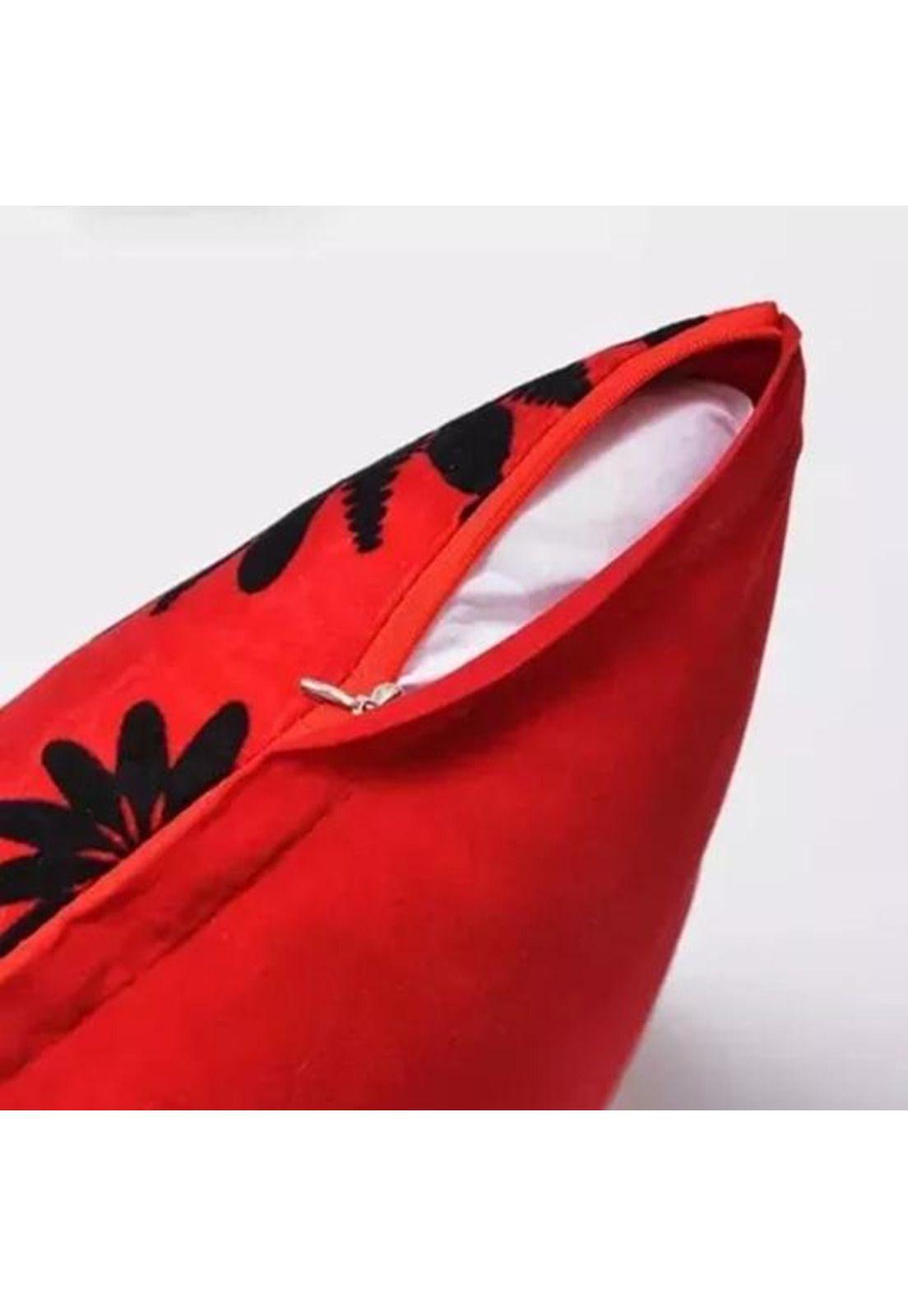 Fundas de Cojín con Diseños y Colores 43x43 cm - Girasol Rojo-2