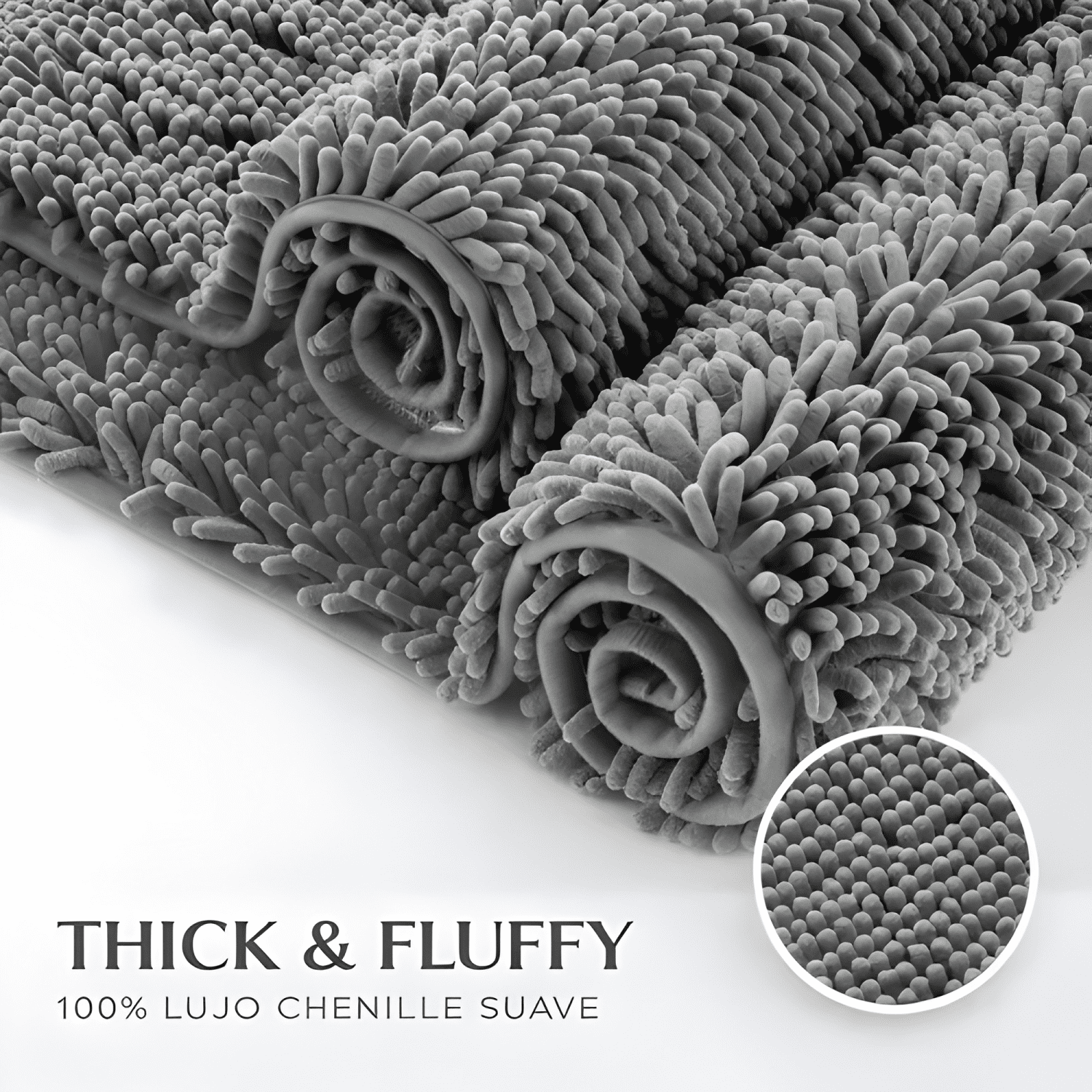 Alfombra De Baño Antideslizante Chenille Tapete Bajada #2-0