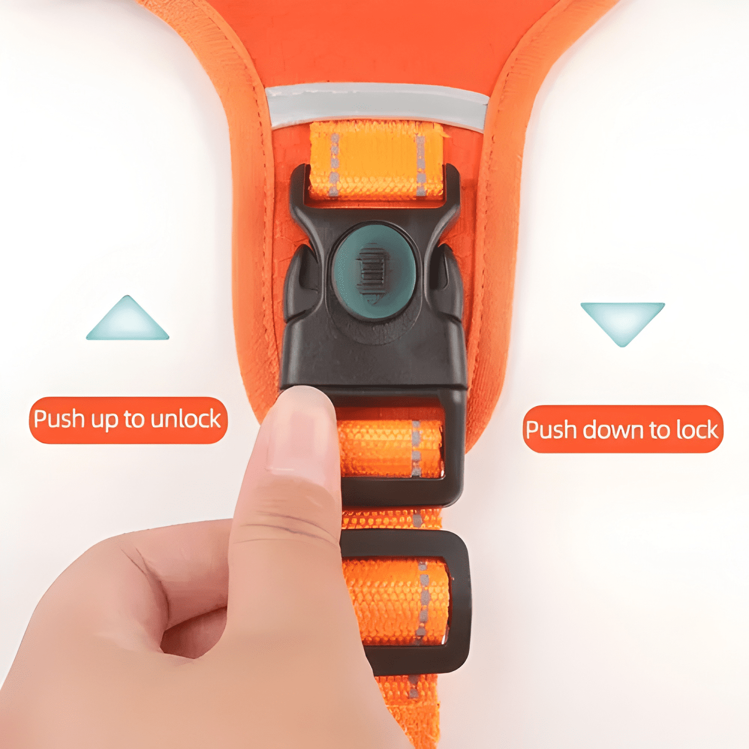 Arnés antiahogo para perro grande ajustable con asa m/l/XL-2