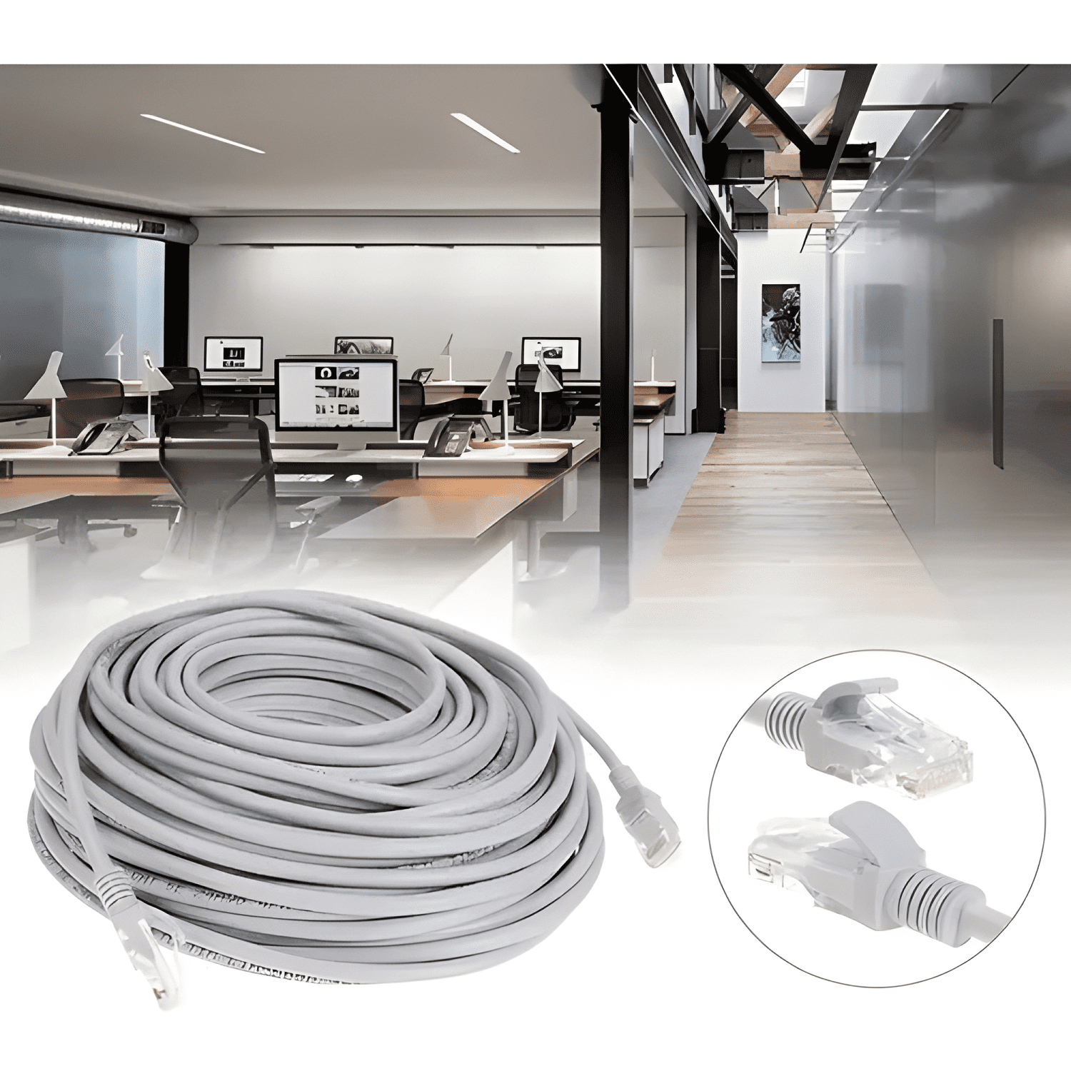 Cable De Red Cat 6 Patch Cord 2 Metros #8-2