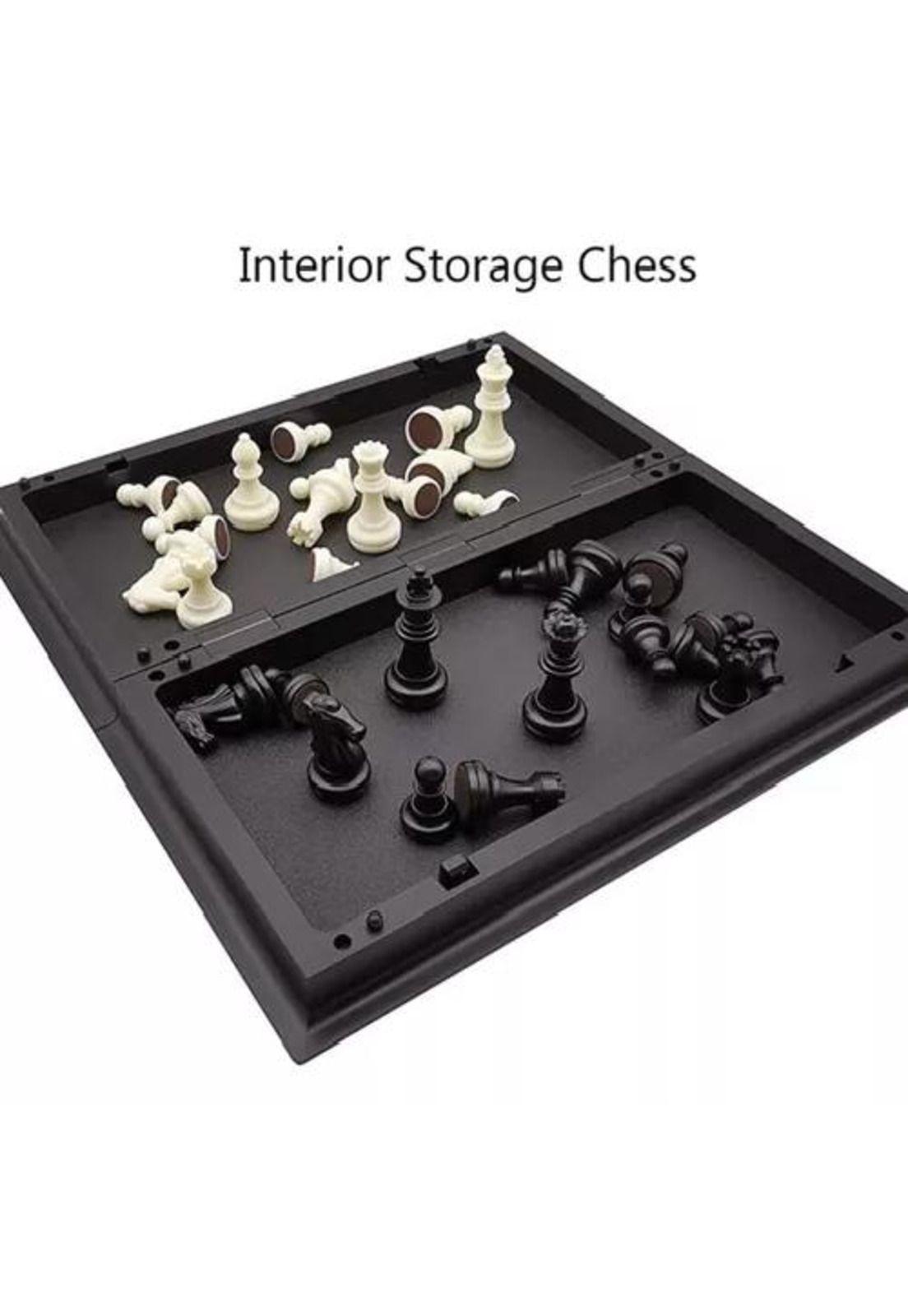 Ajedrez magnético juego de mesa chess game tablero 33x33 cm-3
