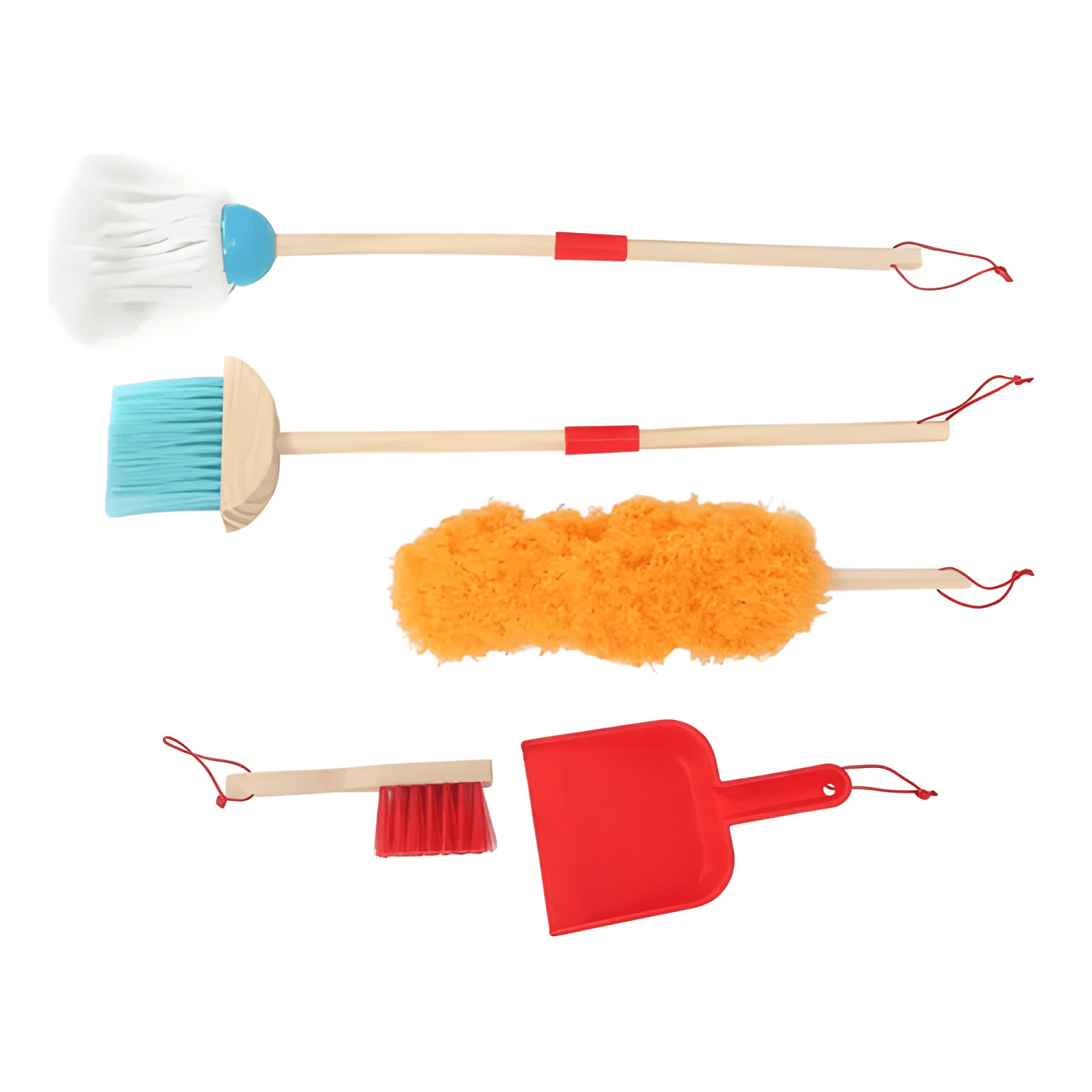 Set de aseo Montessori de madera para niños 6 piezas-2
