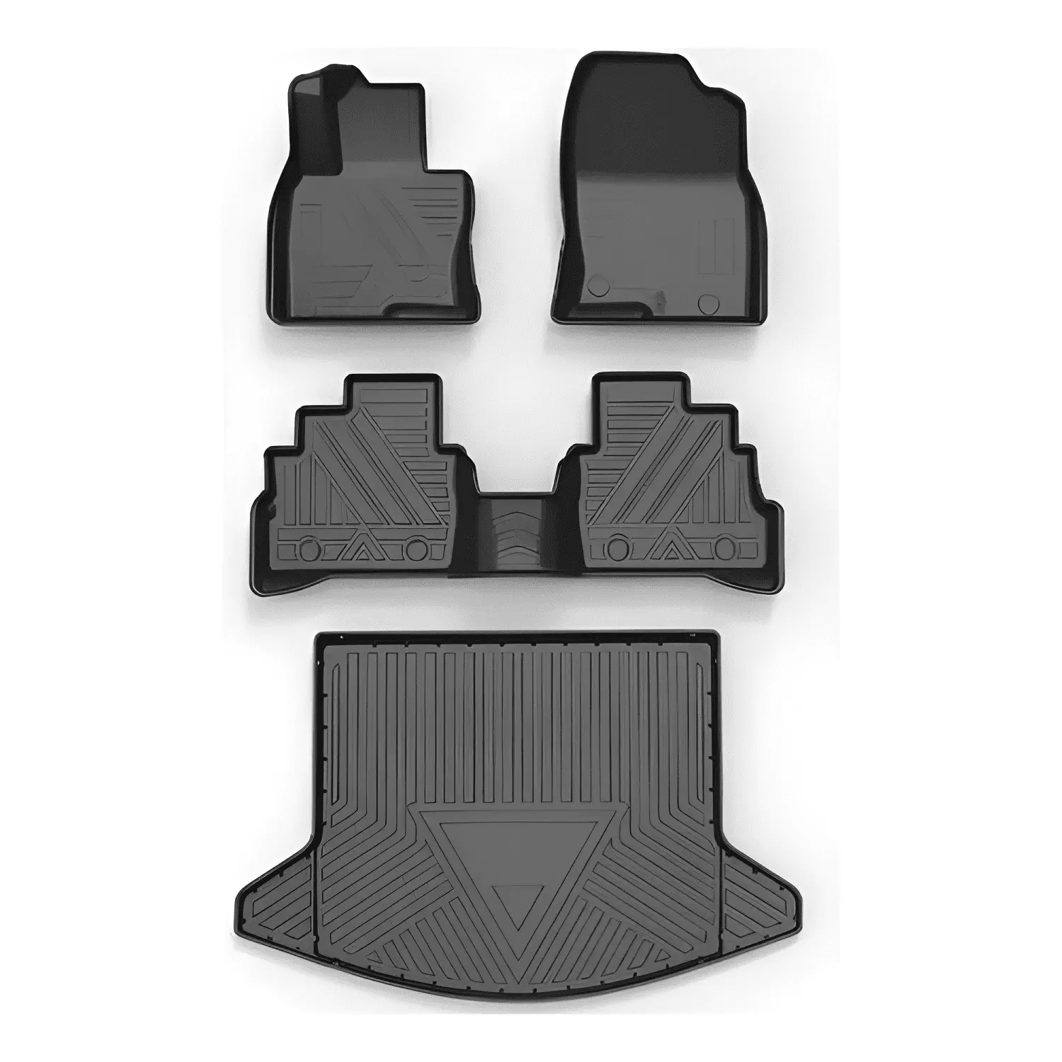 4 Piezas Cubre Pisos Calce Perfecto Para Mazda Cx5 Negr #424-0