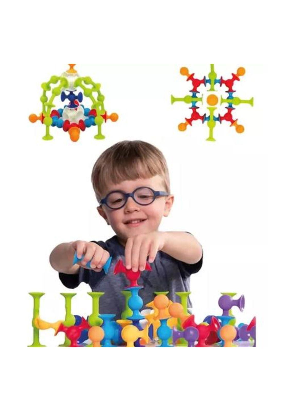 33 pcs juego de chupones, bloques de construcción de silicona multicolor-0