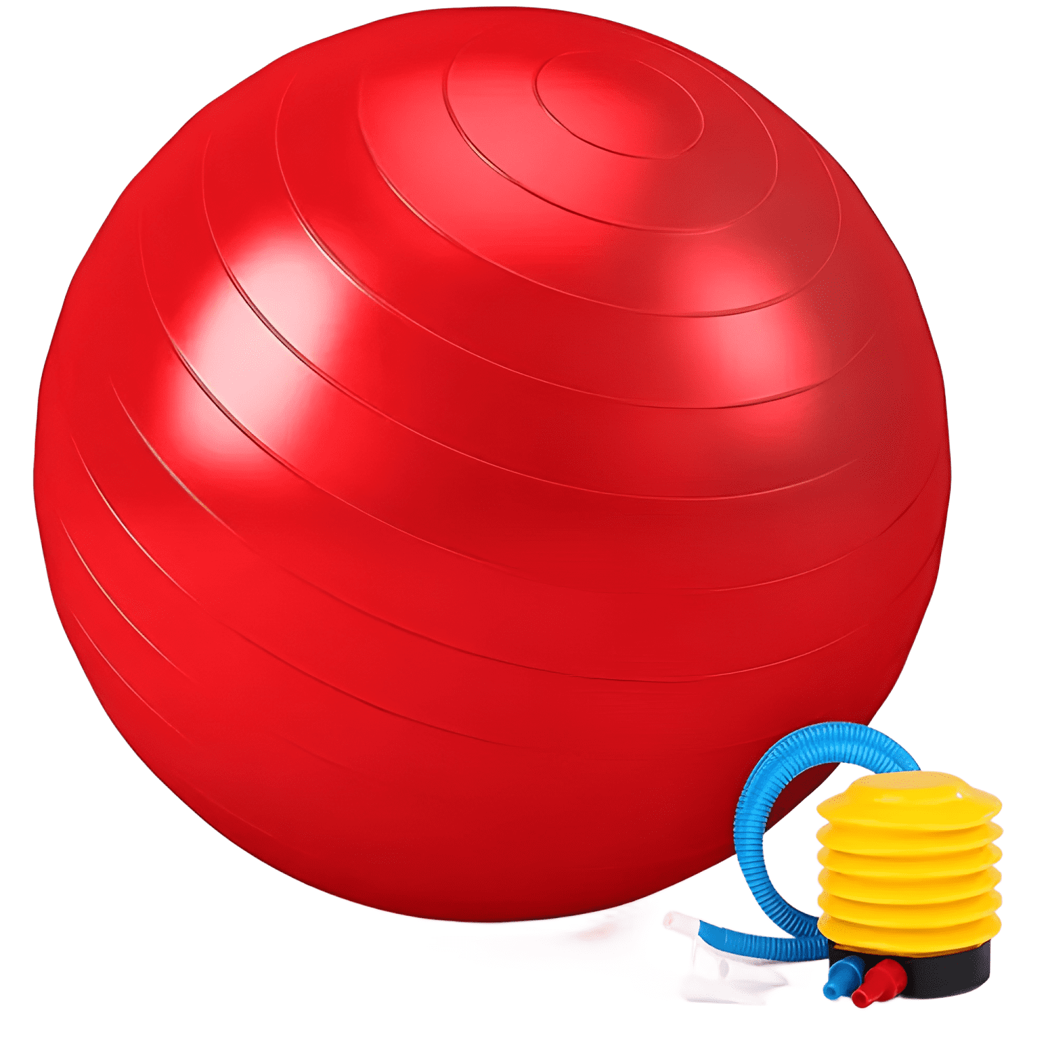 Pelota balón yoga pilates 75 cm fitnes terapia Rojo-0