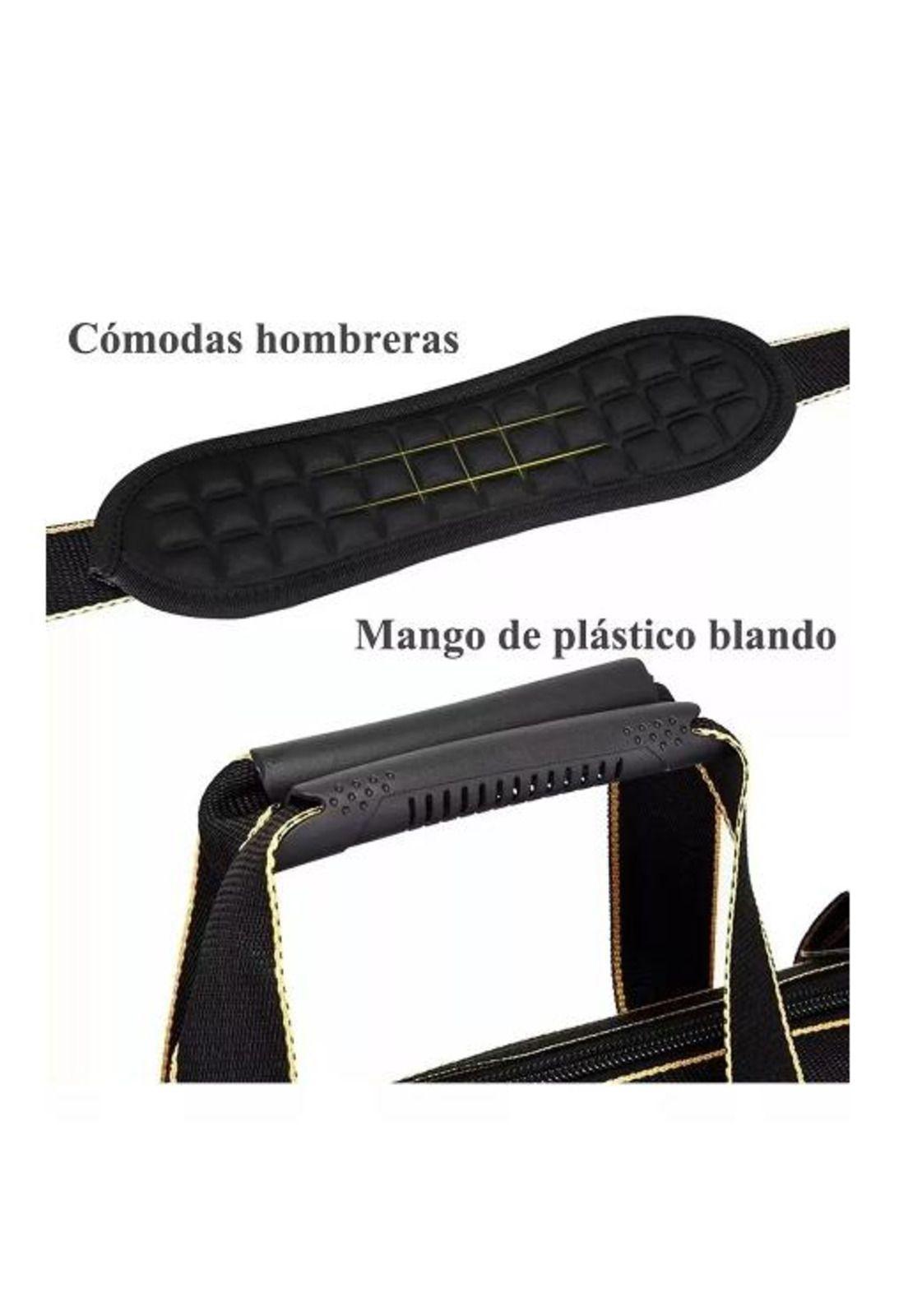 Bolsa de herramientas para electricista, mochila organizador, color negro-4