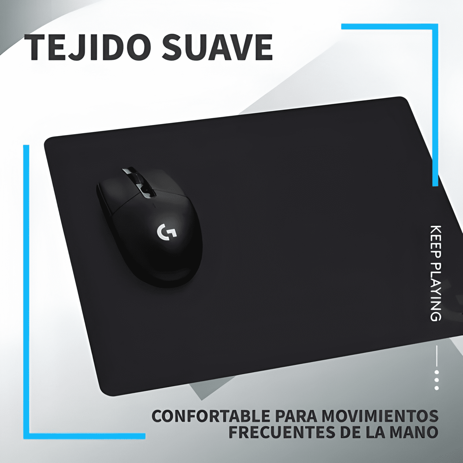 Mouse Pad Gaming Logitech G240 Serie G - 943-000783 Negro-4