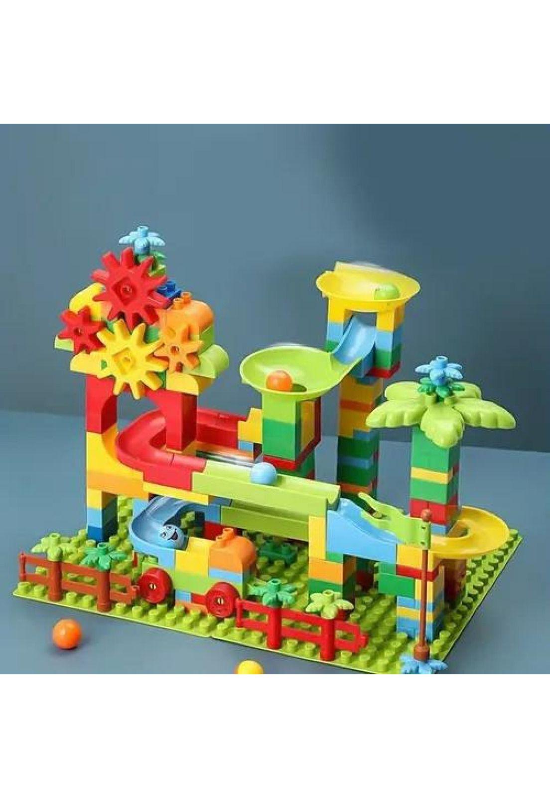 Bloques didácticos tobogán de pelotas, 102 pcs, juguete niños multicolor-6