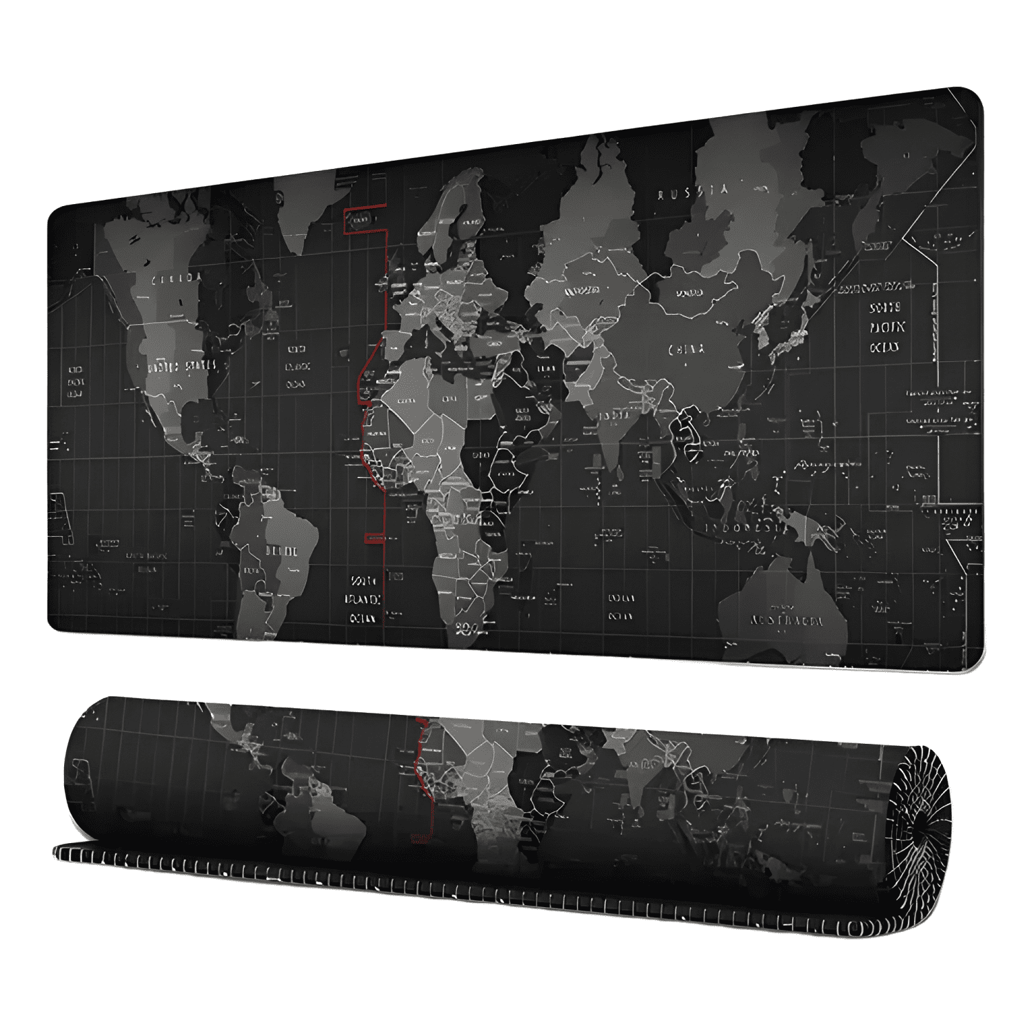 Mouse Pad Gamer Mapa Mundo 90x40 Xl Mousepad-0