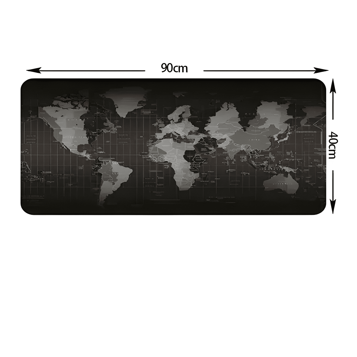 Mouse Pad Gamer Mapa Mundo 90x40 Xl Mousepad-2