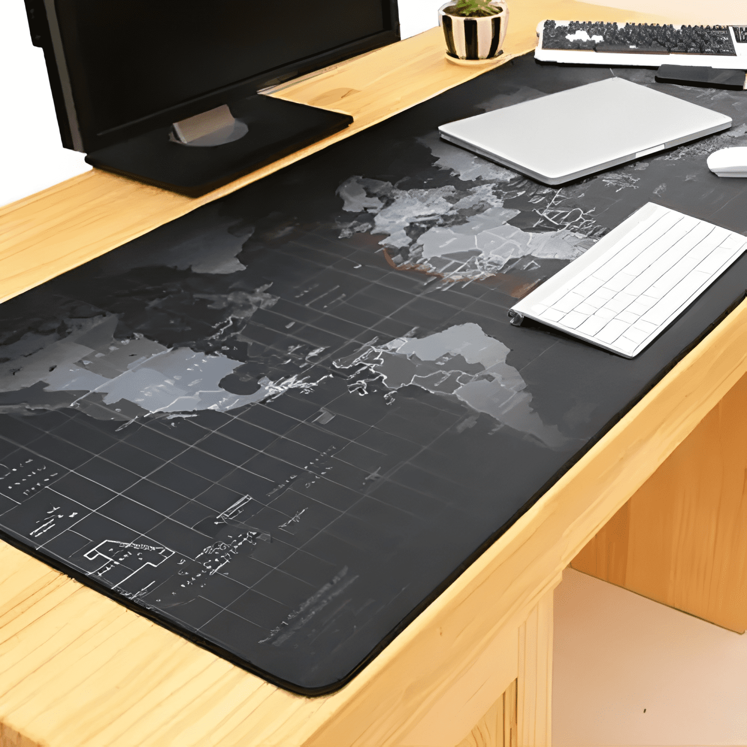 Mouse Pad Gamer Mapa Mundo 90x40 Xl Mousepad-3