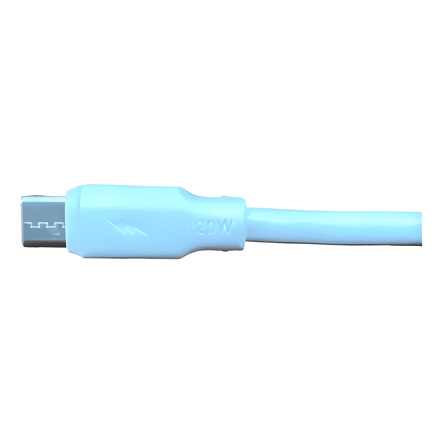 Cable carga rápida USB tipo c 1m conector reforzado Blanco-3