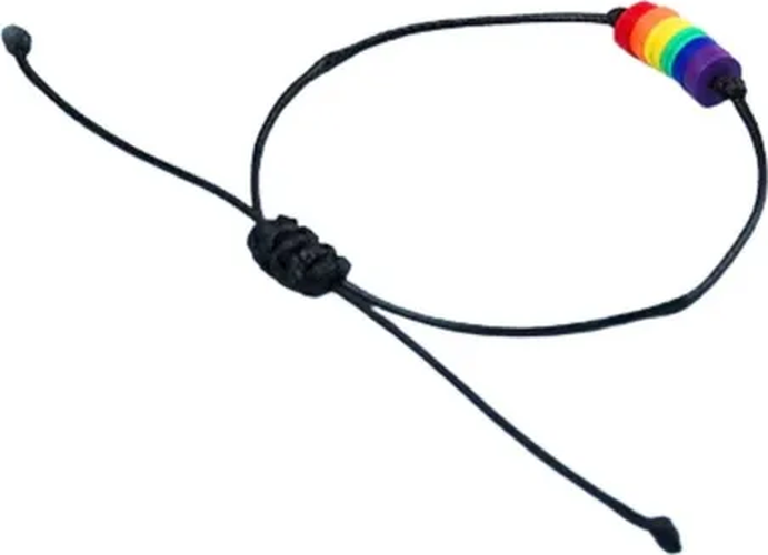 Pulsera arcoíris unisex brazalete cuerda-1