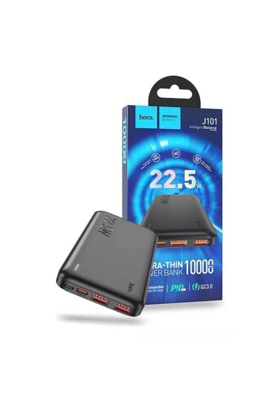 Power bank Hoco 10,000 mAh, 22.5W, cargador portátil, color negro-3