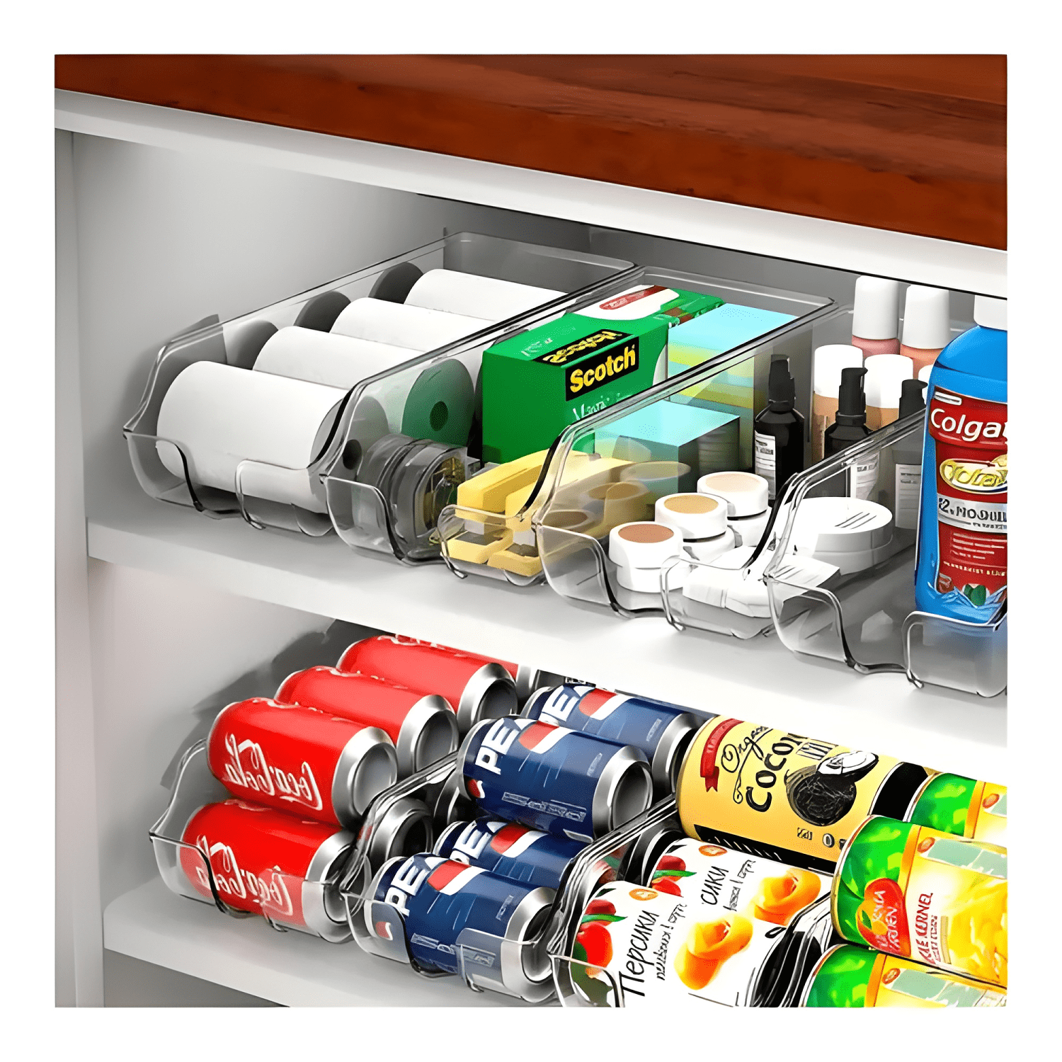 Organizador de latas y bebidas para refrigerador-3