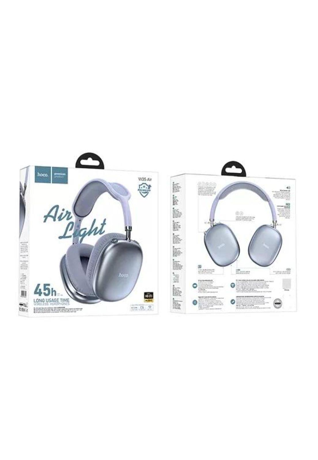 Audífonos inalámbricos Hoco W35 Air 45hrs azul acero luz agua-5