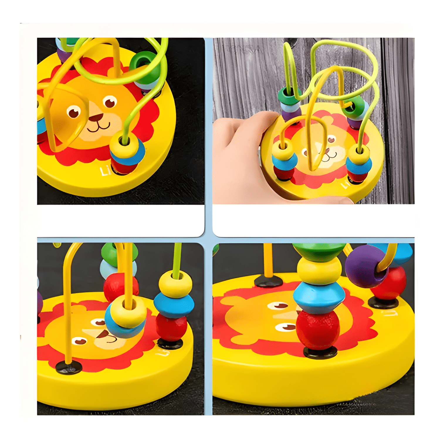 Juguetes aprendizaje de madera didáctico para niños bebés mu-3