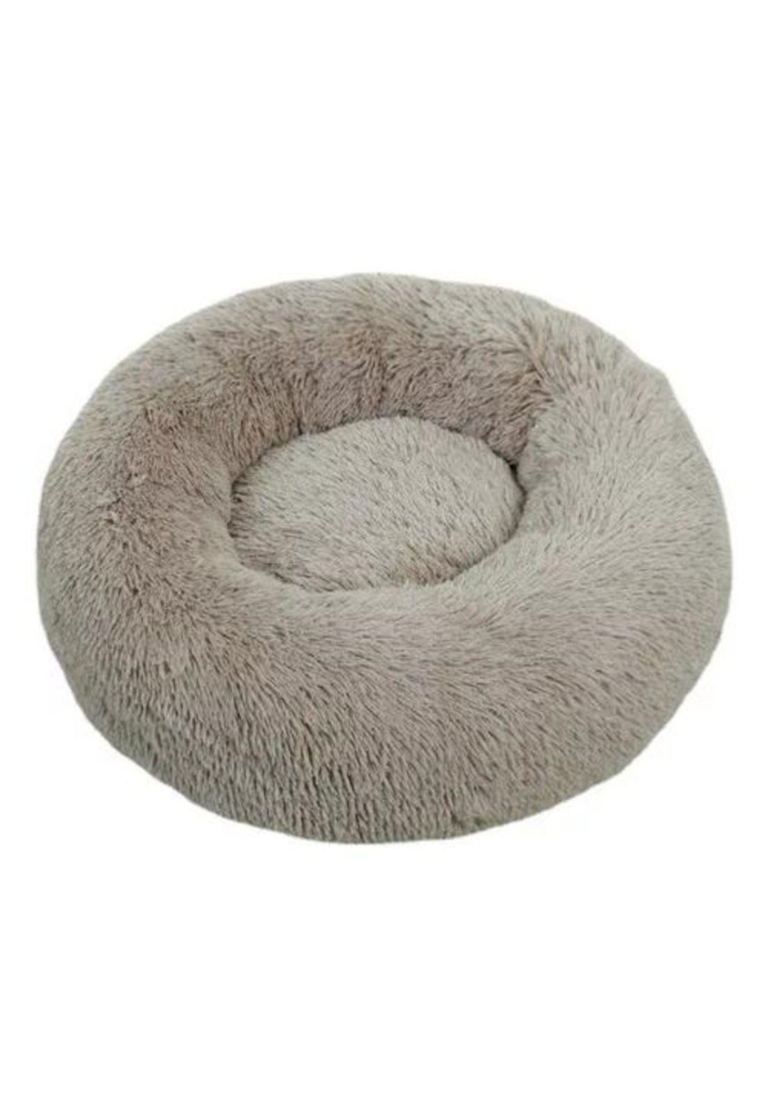 Cama para mascotas antiestrés 90 cm talla XXL beige-3