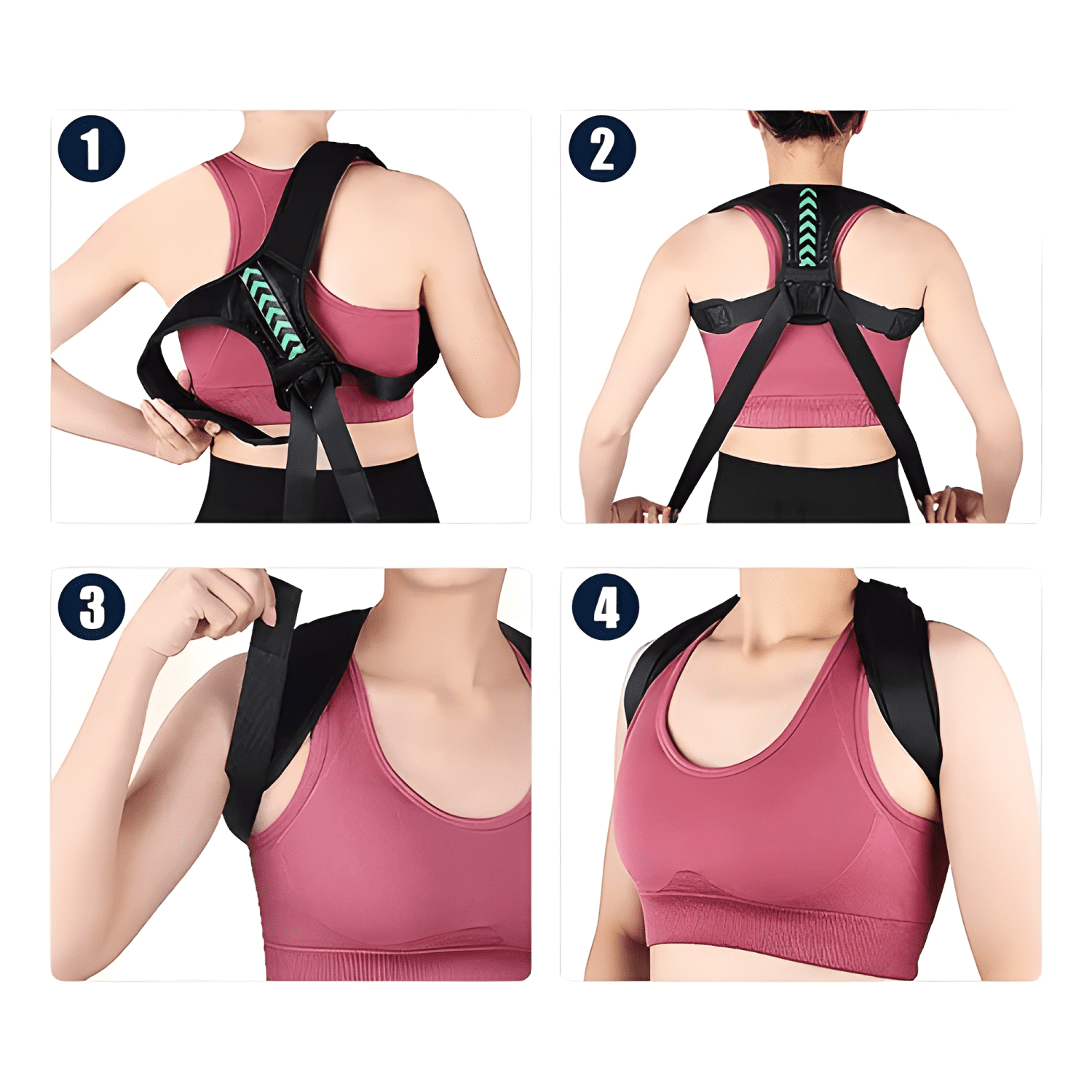 Faja corrector de postura de espalda lumbar unisex #4-3