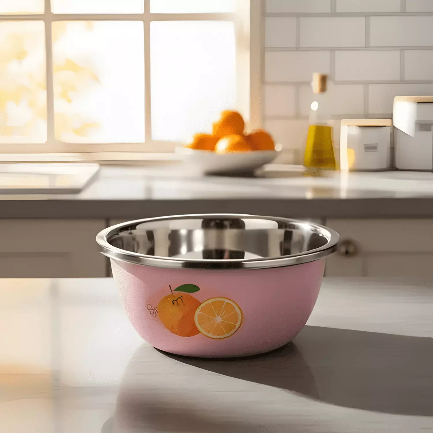 Bowl europeo 24cm acero inoxidable diseño premium-1