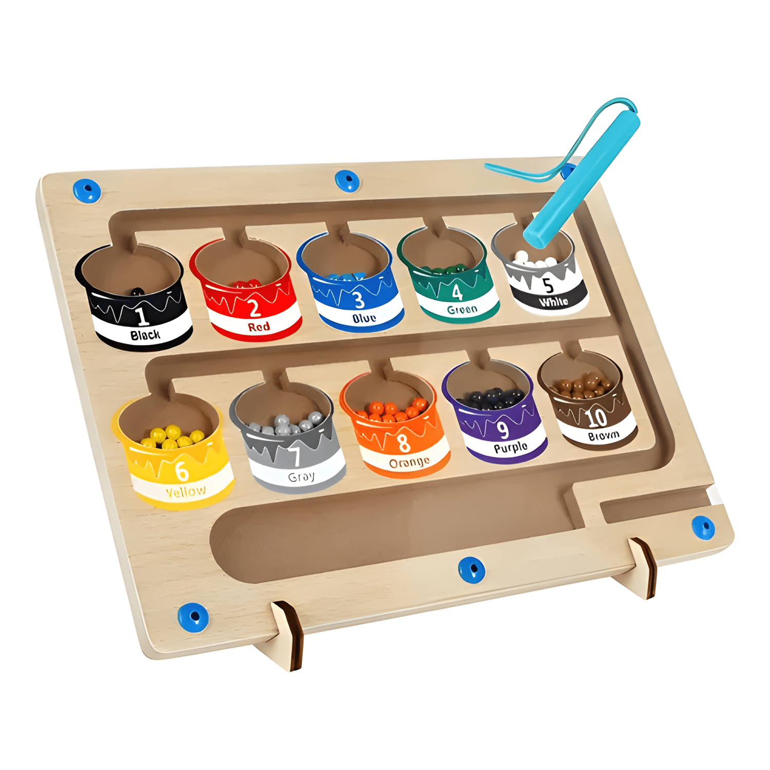 Juego didactico de clasificación de colores magnetico-0