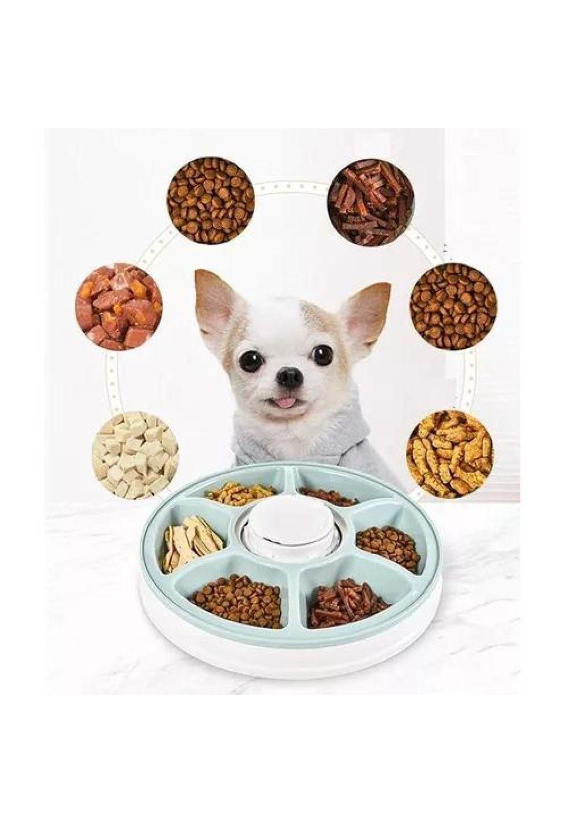 Dispensador automático de alimento para perros y gatos, blanco-2