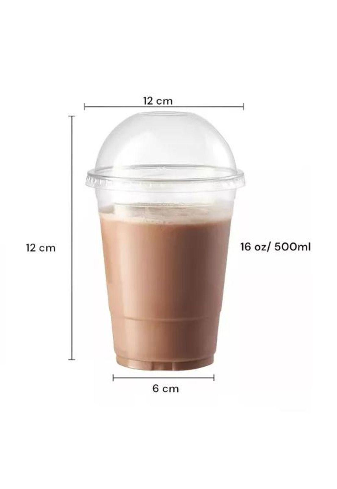 200 Vasos Desechables Tapa Domo 16oz-2
