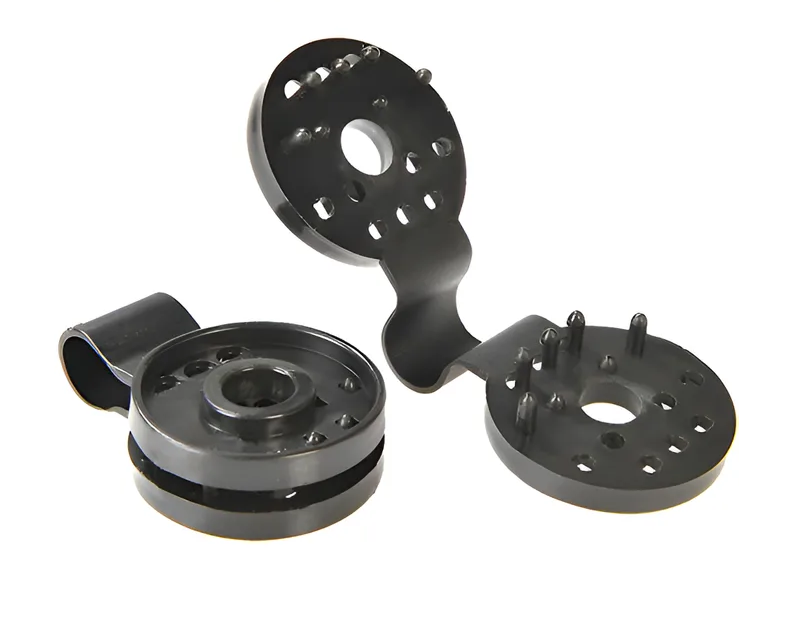 Set 20 clips pvc malla raschel color negro-0