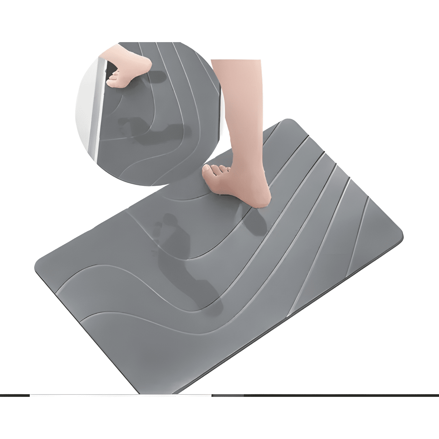 Bajada De Baño Ultra Absorbente Rigida Ducha Secado Rápido-4