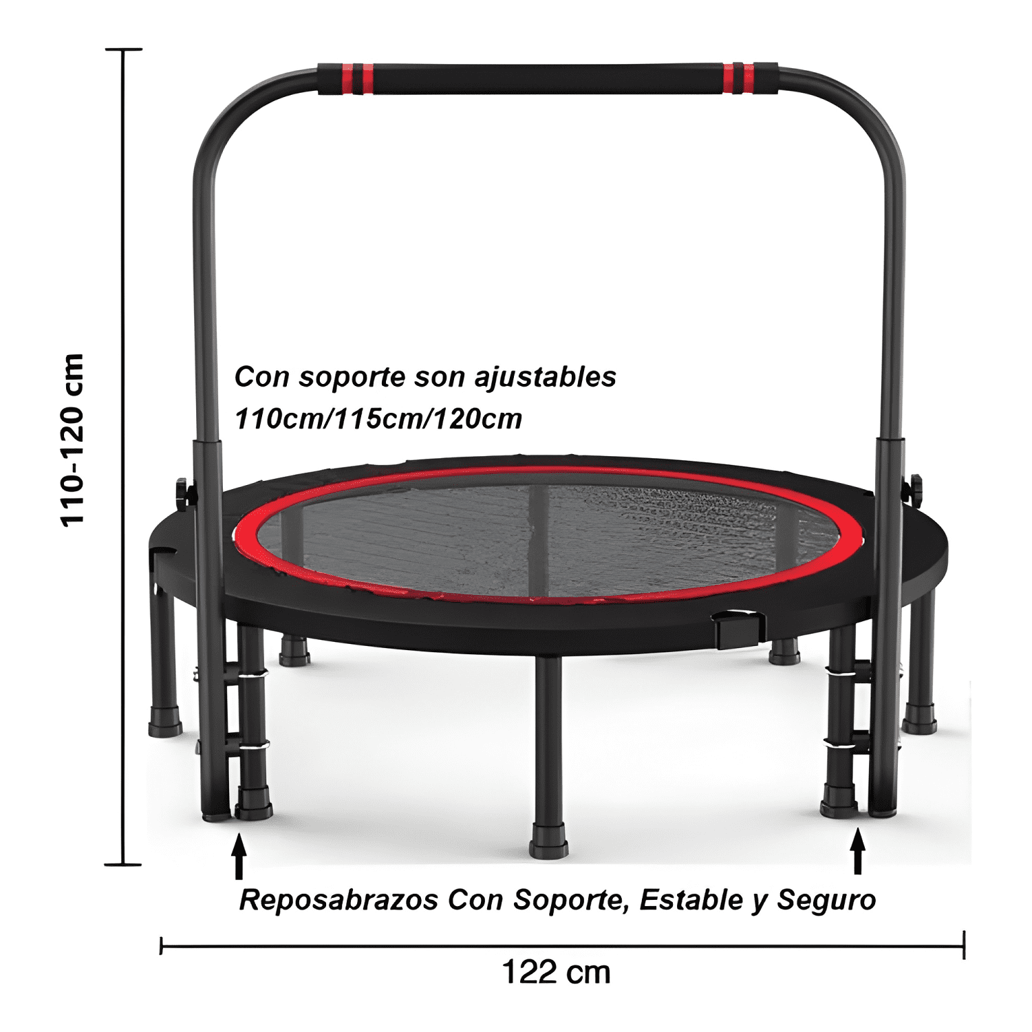 Trampolín cama elástica con soporte Fit 1,2 m #2-4