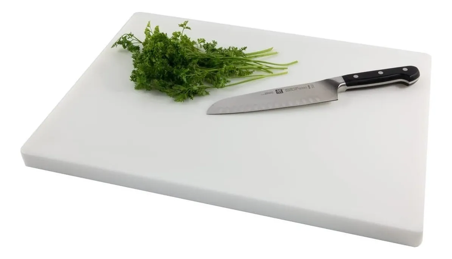 Tabla Para Cortar Profesional Blanca 48x35cm, Resistente-0