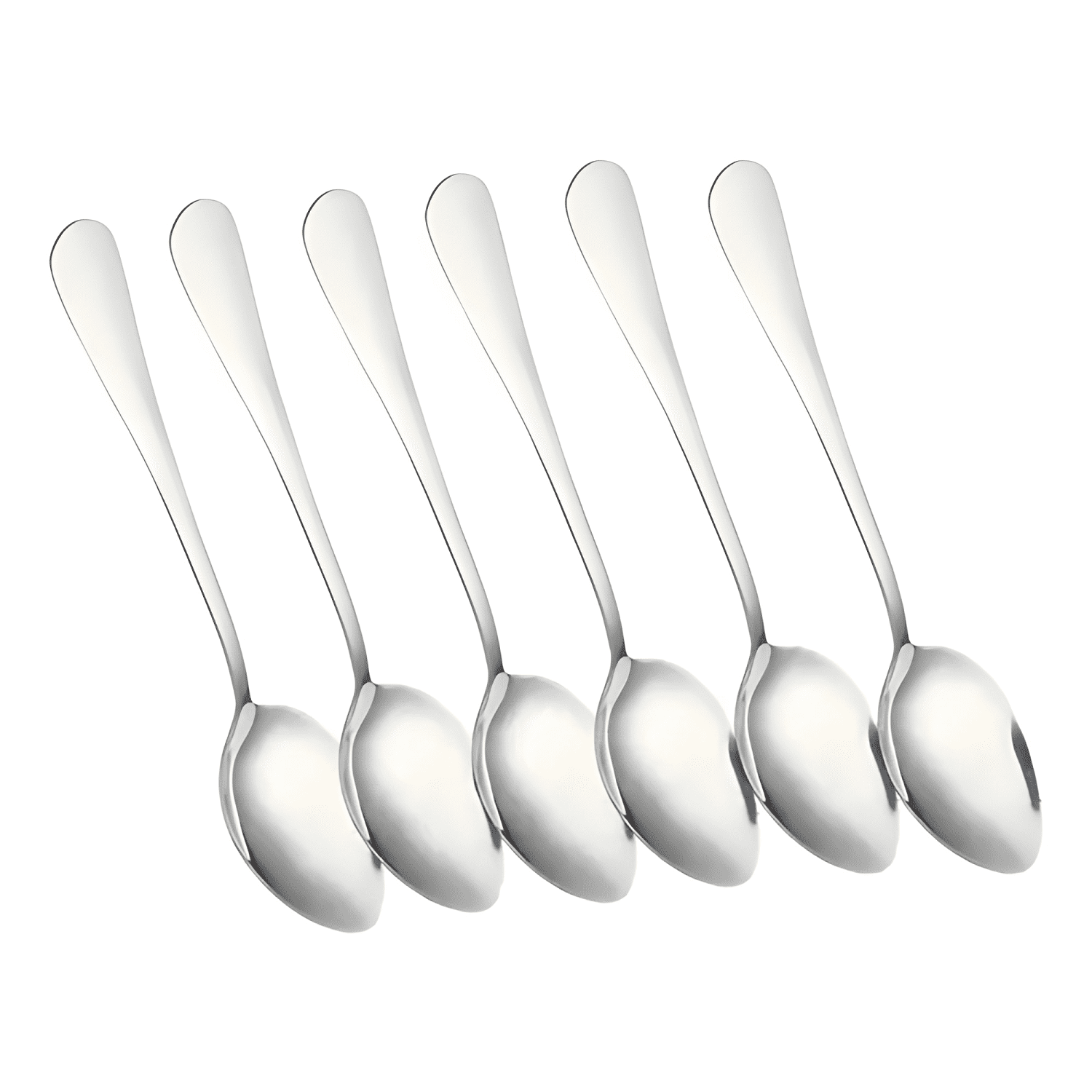 X6 set cucharas pequeñas té postre acero inoxidable Café-0