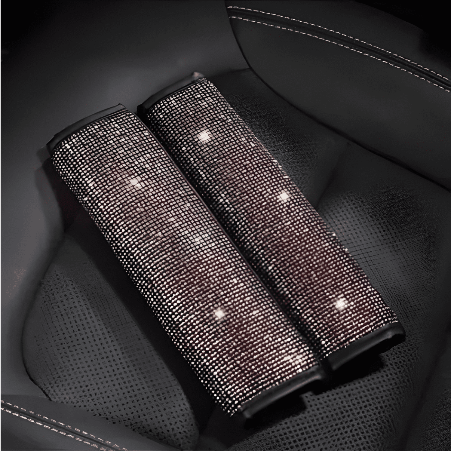 Funda Cubre Volante y Accesorios para Auto Diamante Redondo-3