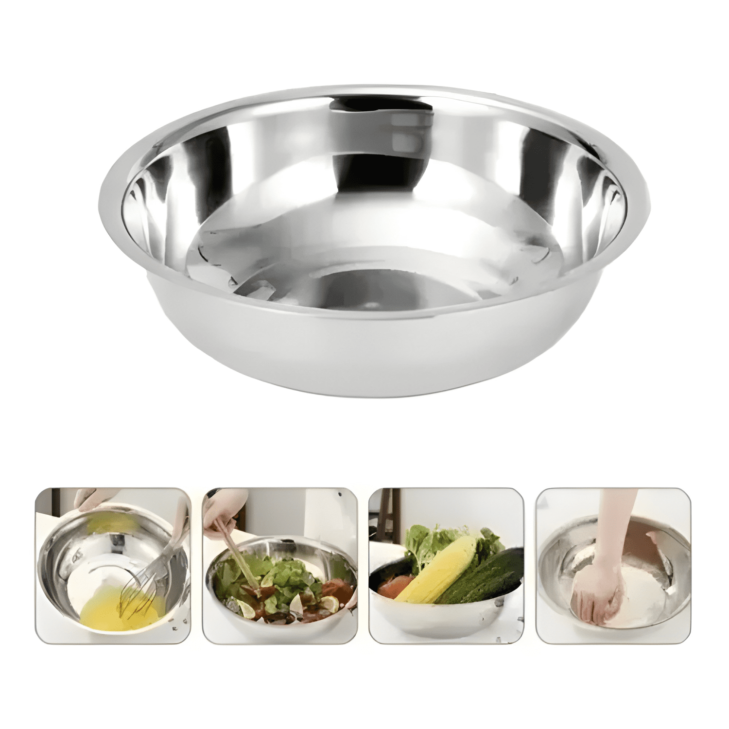 5 bowls para batir mezcla en acero inoxidable 25cm #9-0