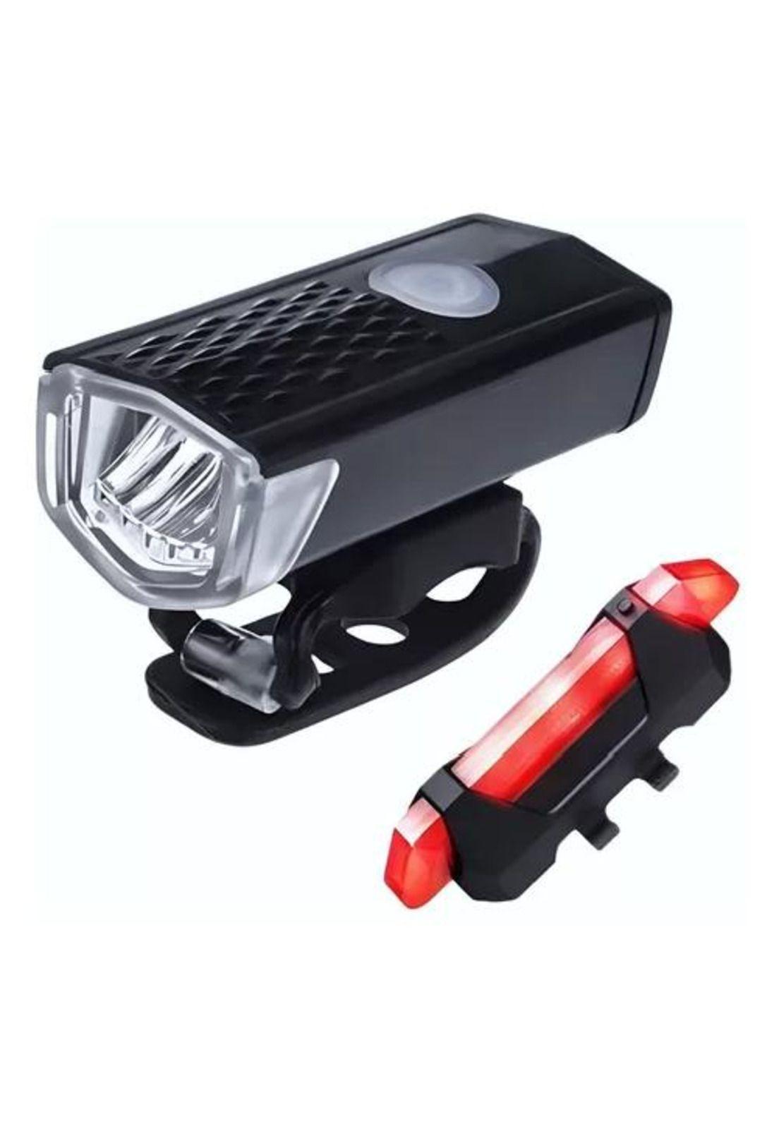 Pack de 2 Luces LED Bicicleta - USB, Trasera y Delantera, Foco-2