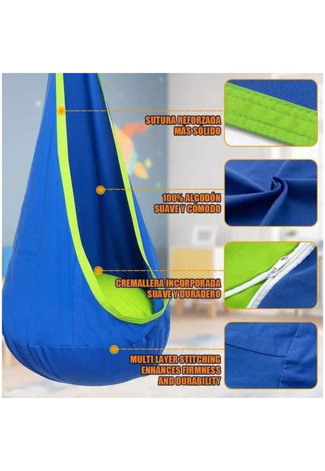 Columpio elástico sensorial hamaca niños interior y exterior-3