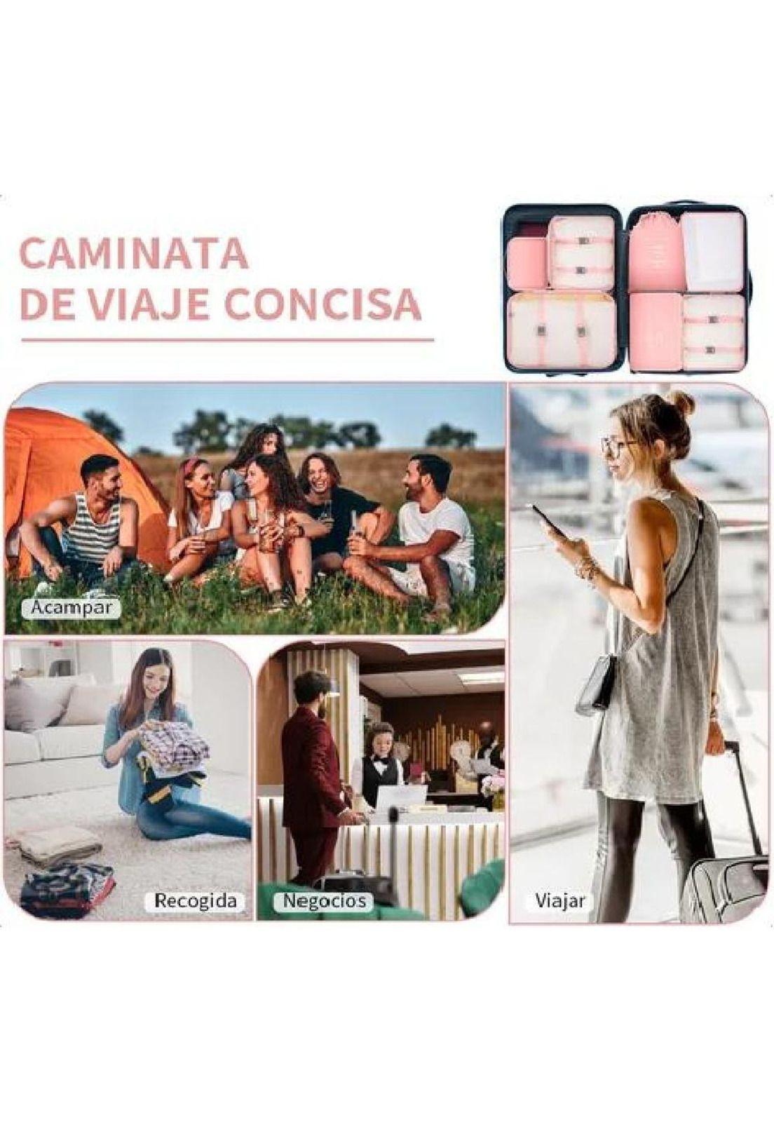 Bolsas de Viaje 8 en 1 - Color Rosado-5