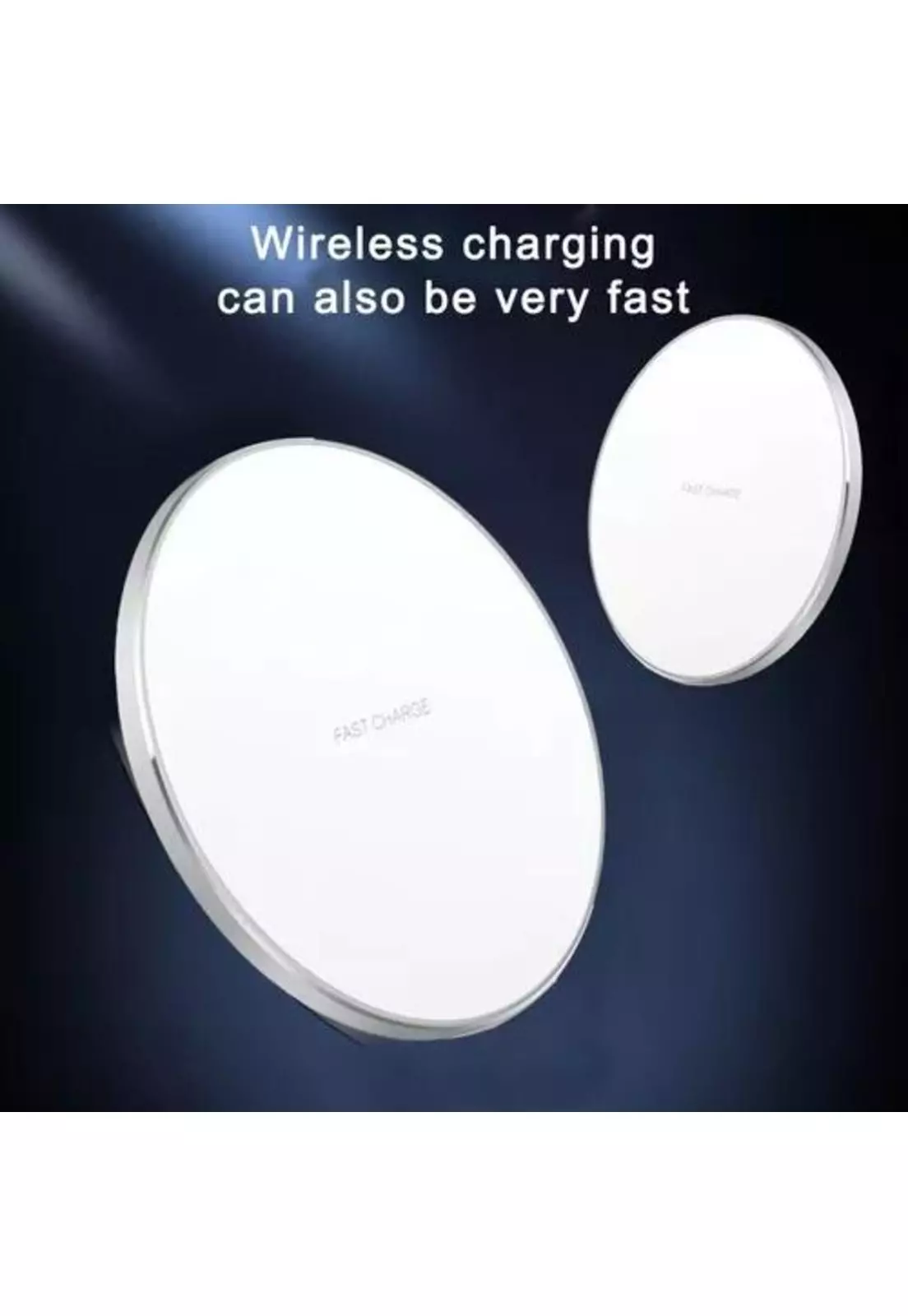 Cargador inalámbrico 15W carga rápida con cable ultraligero blanco-2
