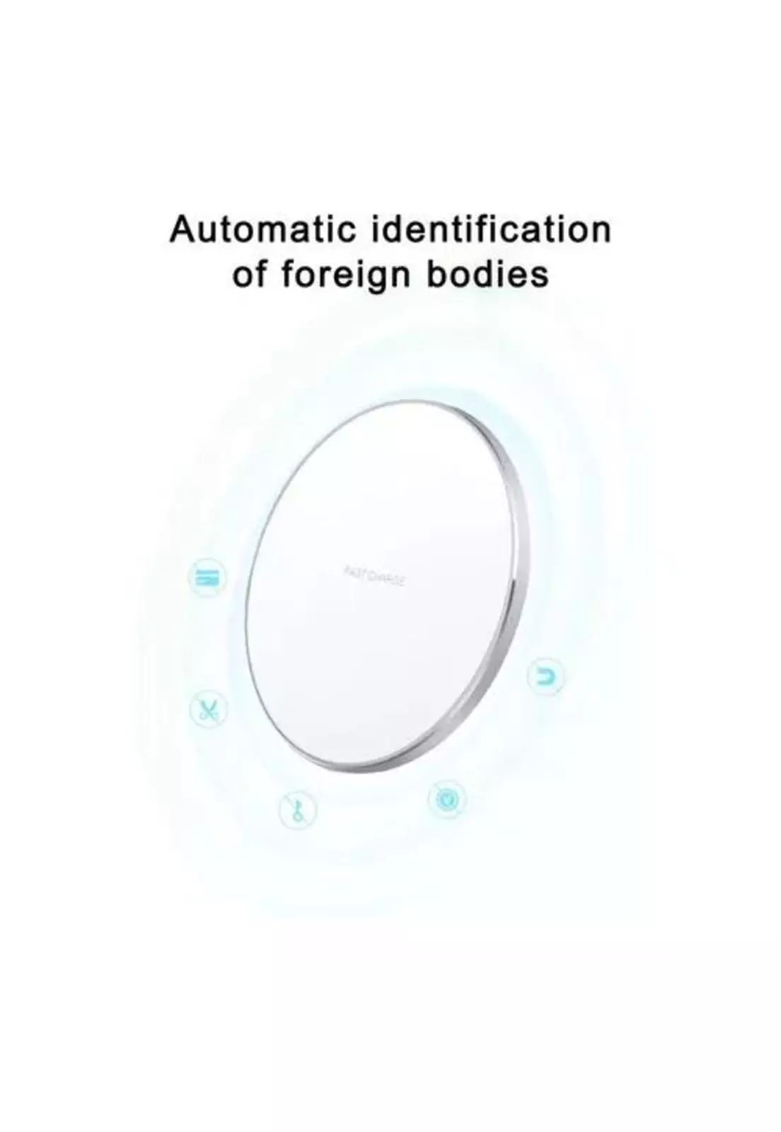 Cargador inalámbrico 15W carga rápida con cable ultraligero blanco-3